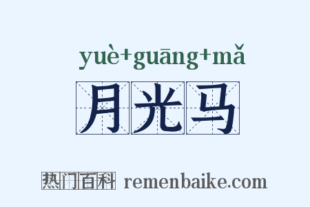 月光马是什么意思的图片